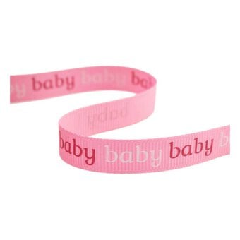 Pink Baby Grosgrain Ribbon 10mm x 5m
