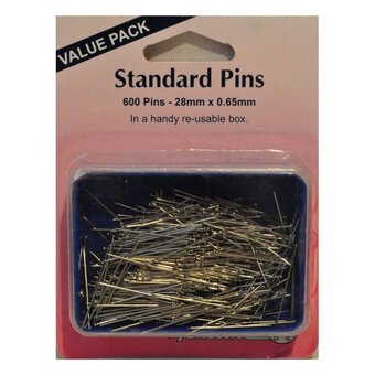 Hemline Standard Pins 600 Pack
