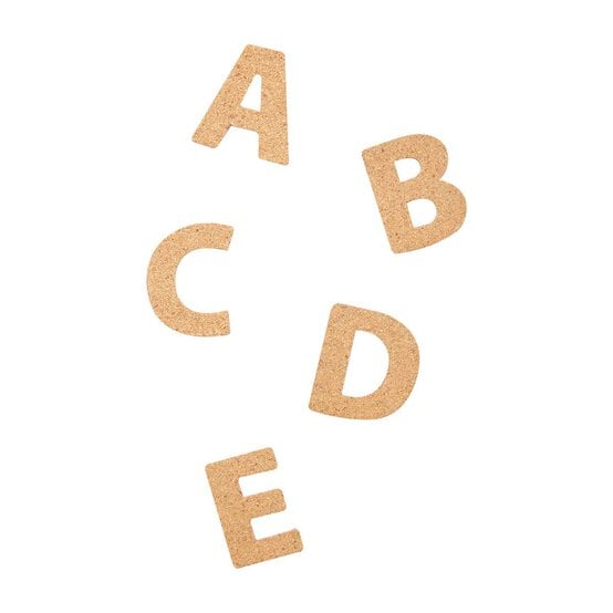 Papermania Adhesive Cork Alphabet 52 Pack  image number 2