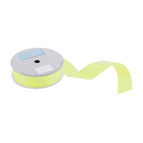 Trimits Key Lime Double-Faced Satin Ribbon by the Metre 25mm image number 1