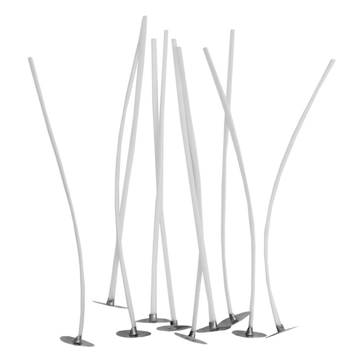 PreWaxed Wick Assemblies for Paraffin Wax 120mm 10 Pack Hobbycraft