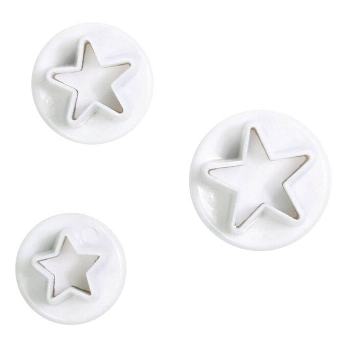 Cake Star Star Plunger Cutters 3 Pack image number 1