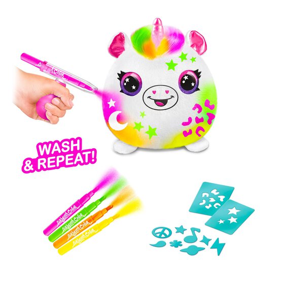 Assorted Airbrush Squishy Plush Neon image number 4