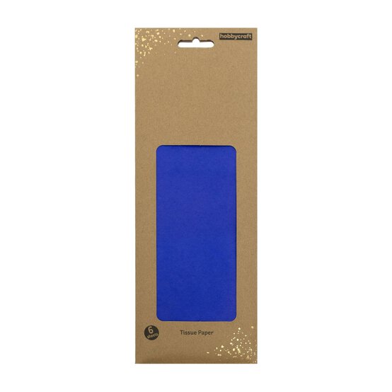 Dark Blue Tissue Paper 50cm x 75cm 6 Pack image number 3