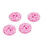 Hemline Pink Novelty Patterned Button 4 Pack image number 1