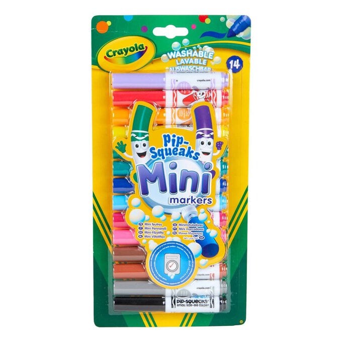 Crayola Pip Squeaks Felt Tip Mini Markers 14 Pack image number 1