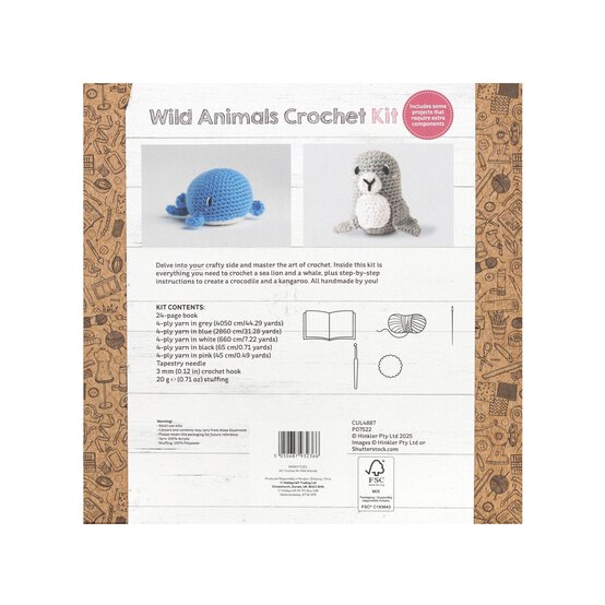 Wild Animals Crochet Kit  image number 3