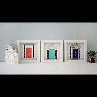 How to Make a Paper Cut Front Door Box Frame