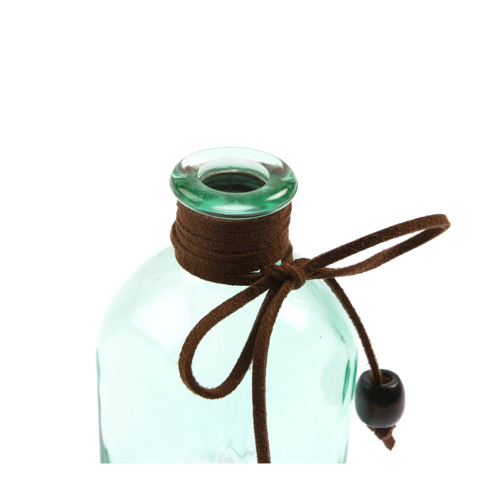 Square Green Glass Vase 11cm Hobbycraft