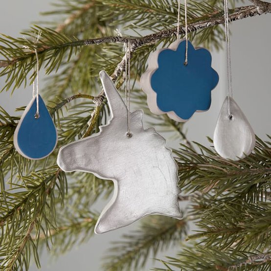 How to Make Clay Unicorn Tree Decorations image number 1