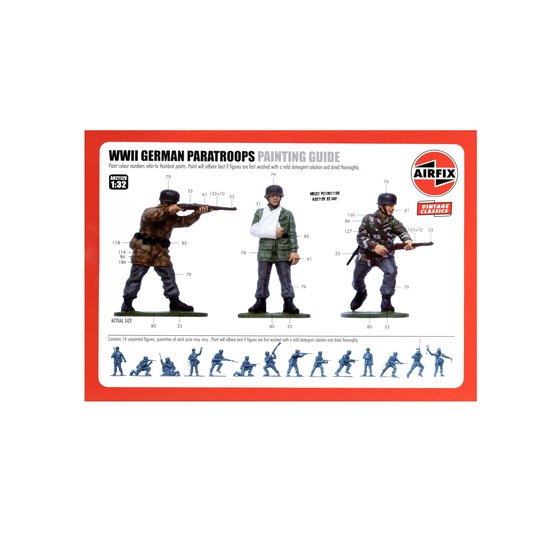 Airfix WWII German Paratroops Model Kit 1:32 image number 2