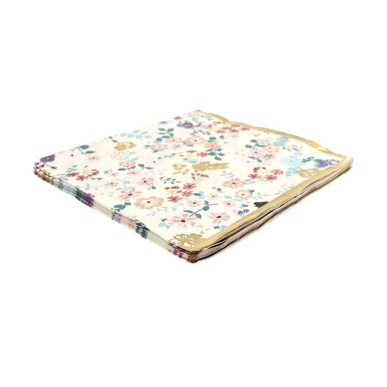 Create & Celebrate Ditsy Floral Paper Napkins 12 Pack image number 4