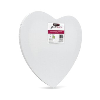 Valuecrafts Heart Stretched Canvas 30cm