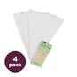 White Straight Edge Bunting 5m 4 Pack Bundle image number 1