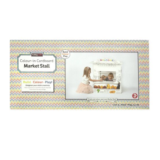 Colour-In Cardboard Market Stall image number 2