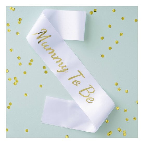 Create & Celebrate Gold Mummy to Be Sash image number 2