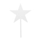 Clear Star Acrylic Cake Topper 12cm x 19cm image number 1