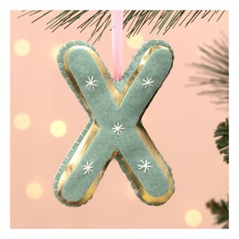 Hanging Felt Letter X Decoration