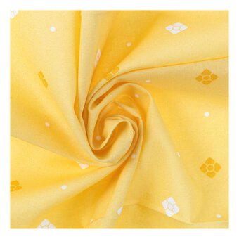 Yellow Little Petal Single Cotton Fat Quarter