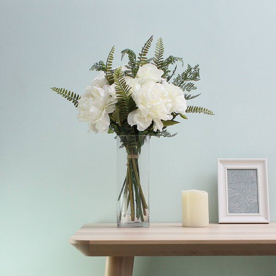 Cream Peony Stem 38cm image number 4