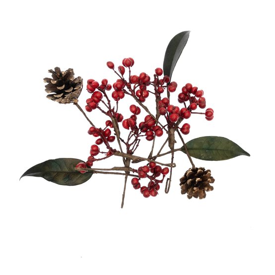 Pinecone and Berry Decorations image number 3