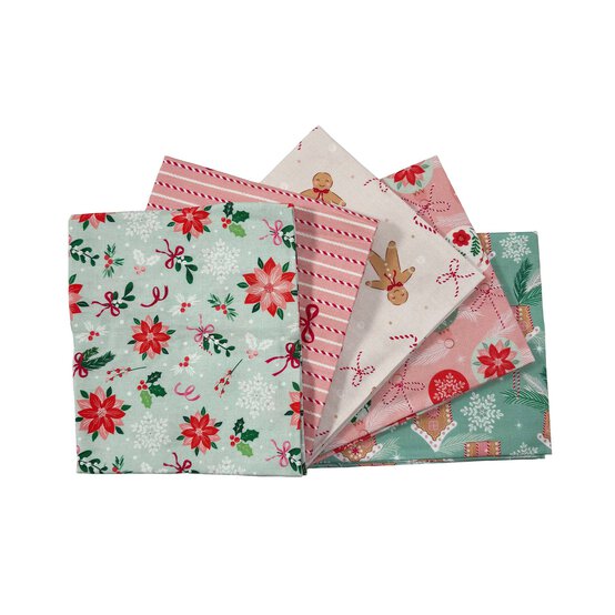 Baubles and Bows Fat Quarters 5 Pack image number 1