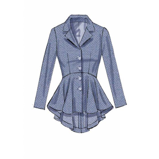 McCall’s Peplum Jackets Sewing Pattern M7513 (6-14) image number 5