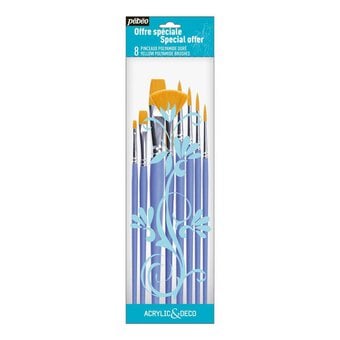 Pebeo Assorted Brushes 8 Pack