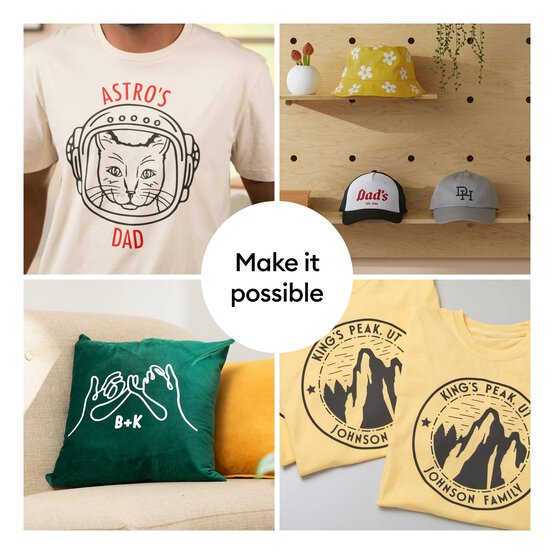 Cricut Black Smart Iron-On 13 x 108 Inches image number 5