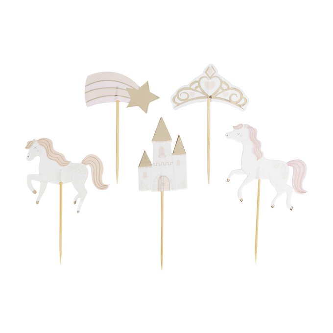 Ginger Ray Princess Cupcake Toppers 12 Pack image number 1