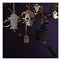 Black Beaded Witch Decoration 14cm x 22cm image number 2