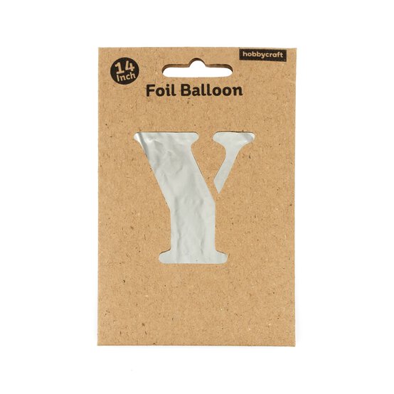 Silver Foil Letter Y Balloon image number 3