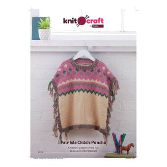 Knitcraft Fair Isle Child's Poncho Digital Pattern 0123