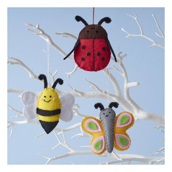 Make Your Own Felt Bug Decorations 3 Pack