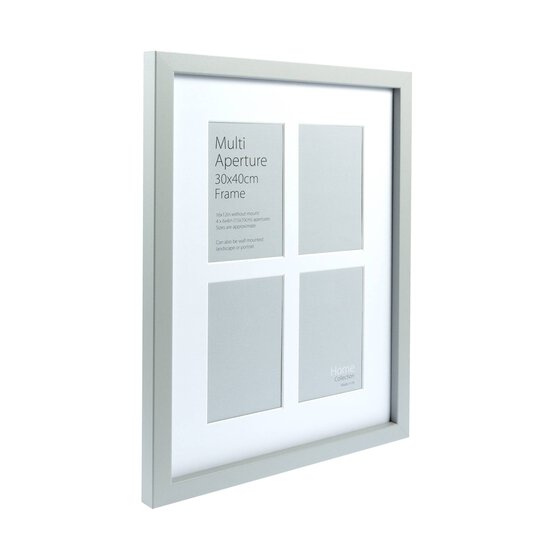 Grey Multi Aperture Frame 30cm x 40cm image number 1