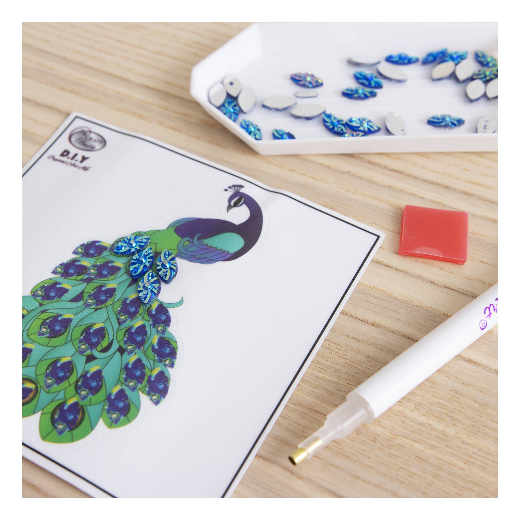 Peacock Crystal Art Motif Hobbycraft