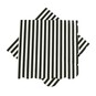 Black and White Striped Napkins 12 Pack  image number 4