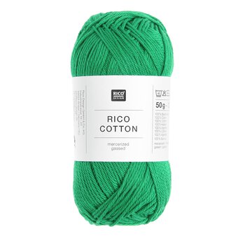 Rico Essentials Green Cotton 4ply 50g
