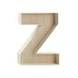 Wooden Fillable Letter Z 22cm image number 1