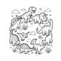 Cute Cozy Colouring: Dinos and Friends image number 3