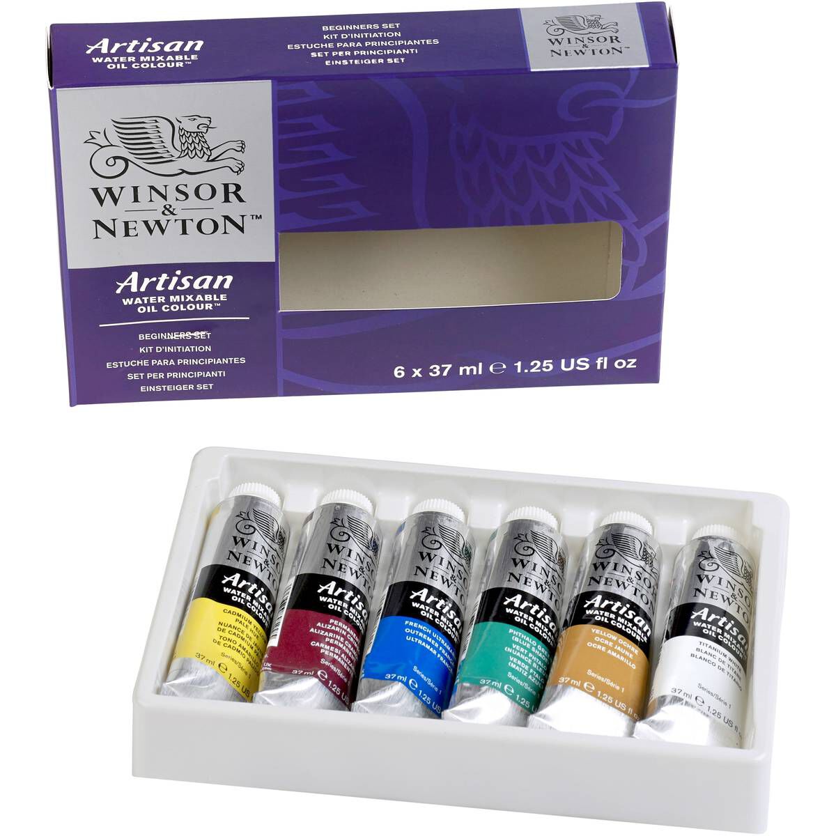 Winsor & Newton Artisan Water Mixable Oil Colour 37ml 6 Pack Hobbycraft