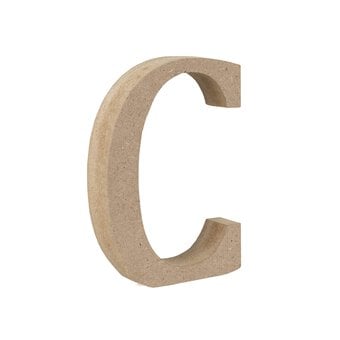 MDF Wooden Letter C 8cm