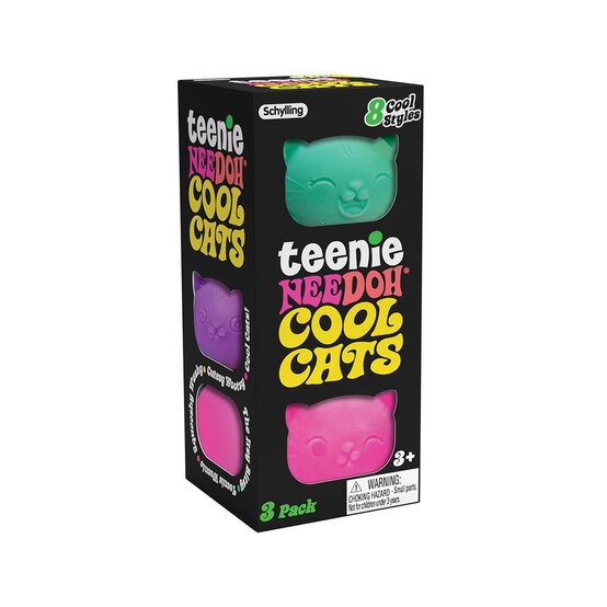 Assorted Teenie NeeDoh Cool Cats 3 Pack image number 2