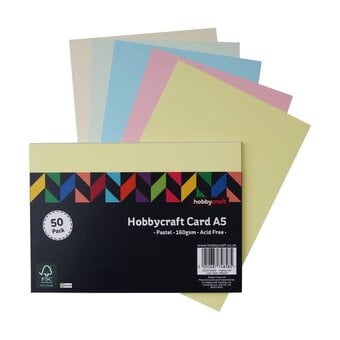 Pastel Card A5 50 Pack