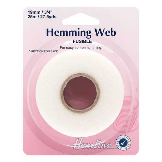 Hemline White Hemming Tape 19mm x 25m image number 1