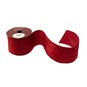 Red Embossed Filigree Wire Edge Velvet Ribbon 63mm x 3m image number 1