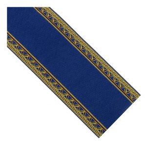 Doll&rsquo;s House Navy and Gold Edged Stair Carpet 50cm
