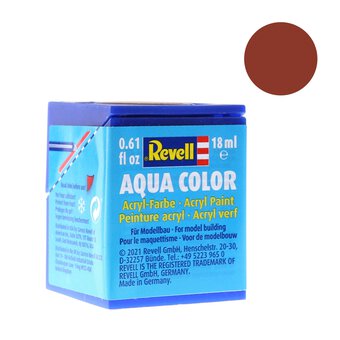 Revell Brown Matt Aqua Colour Acrylic Paint 18ml (185)