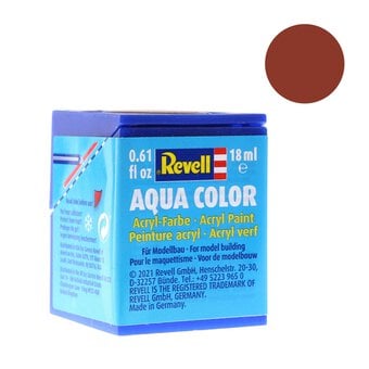 Revell Brown Matt Aqua Colour Acrylic Paint 18ml (185) image number 4