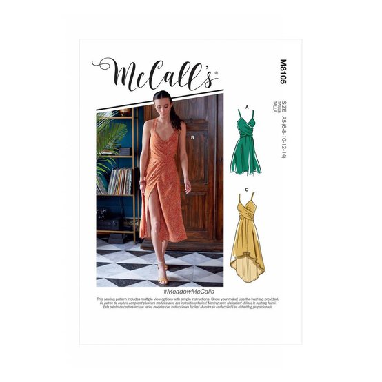 McCall&rsquo;s Meadow Dress Sewing Pattern M8105 (6-14) image number 1